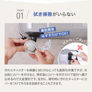RIORES キャスターカバー 静音 防音 水洗い可能 全6色