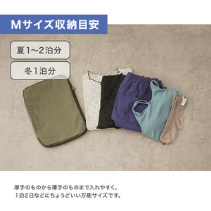 RIORES 圧縮トラベルポーチ 圧縮バッグ トラベルポーチ トラベルグッズ S/M/L 3点セット 5色