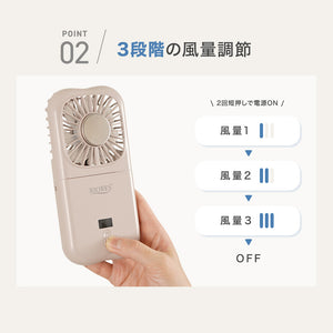 RIORES 冷却プレート付きハンディファン (0447-foldclfan)