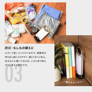 RIORES LEDランプ 薄型 カラビナ付き (オレンジ)