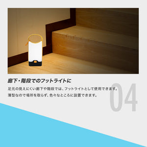 RIORES LEDランプ 薄型 カラビナ付き (オレンジ)