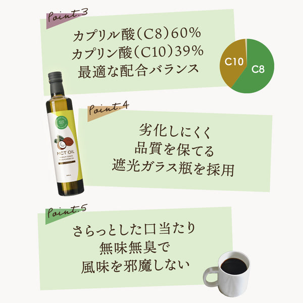 mctオイル　500ml 3本　c8-MAX 楽天市場】【医師推奨】MCTオイル C8-MAX 450g 大容量
