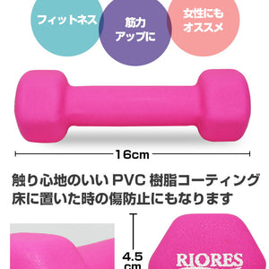 RIORES ダンベル 1kg 2個セット(1kg×2個)